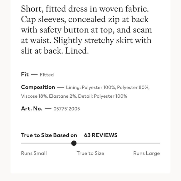 H&M fitted woven dress - Picture 5 of 5